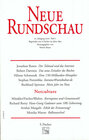 Buchcover Neue Rundschau 2000/2