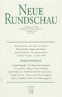 Buchcover Neue Rundschau 2000/3