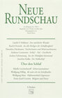 Buchcover Neue Rundschau 2002/3
