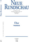 Buchcover Neue Rundschau 2003/1