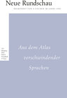 Buchcover Neue Rundschau 2022/4