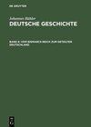 Buchcover Johannes Bühler: Deutsche Geschichte / Vom Bismarck-Reich zum geteilten Deutschland