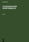 Buchcover Altiranisches Wörterbuch