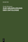 Buchcover Zur Grundlegung der Ontologie