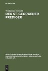Buchcover Der St. Georgener Prediger