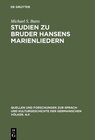Buchcover Studien zu Bruder Hansens Marienliedern