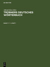 Buchcover Trübners Deutsches Wörterbuch / T – V
