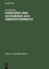 Buchcover Märchen und Schwänke aus Oberösterreich