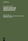 Buchcover Karl Julius Beloch: Griechische Geschichte / Bis auf Aristoteles und die Eroberung Asiens