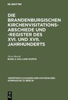 Buchcover Die Brandenburgischen Kirchenvisitations-Abschiede und -Register... / Das Land Ruppin