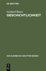 Buchcover Geschichtlichkeit