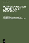 Buchcover Monogrammlexikon / Dictionary of Monograms / Internationales Verzeichnis der Monogramme bildender Künstler seit 1850