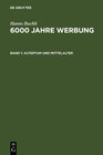 Buchcover Hanns Buchli: 6000 Jahre Werbung / Altertum und Mittelalter