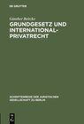Buchcover Grundgesetz und Internationalprivatrecht