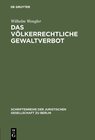 Buchcover Das völkerrechtliche Gewaltverbot