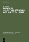 Buchcover Bild und Selbstverständnis des Juristen heute