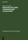 Buchcover Geschichte der japanischen Lackkunst