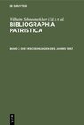 Buchcover Bibliographia Patristica / Die Erscheinungen des Jahres 1957