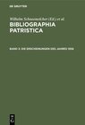 Buchcover Bibliographia Patristica / Die Erscheinungen des Jahres 1958