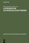 Buchcover Lateinische altkirchliche Poesie