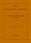 Buchcover Corpus inscriptionum Latinarum. Inscriptiones Africae Latinae / Inscriptiones Africae proconsularis et Numidiae