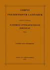 Buchcover Corpus inscriptionum Latinarum. Vol III: Inscriptiones Asiae, provinciarum Europae Graecarum, Illyrici Latinae. Suppl: I