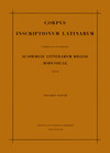 Buchcover Inscriptiones Calabriae, Apuliae, Samnii, Sabinorum, Piceni Latinae
