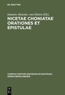 Buchcover Nicetae Choniatae Orationes et Epistulae