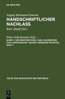 Buchcover August Hermann Francke: Handschriftlicher Nachlass / Der Briefwechsel Carl Hildebrand von Cansteins mit August Hermann F