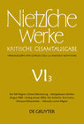 Buchcover Friedrich Nietzsche: Nietzsche Werke. Abteilung 6 / Der Fall Wagner. Götzen-Dämmerung. - Nachgelassene Schriften (August