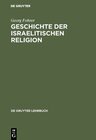 Buchcover Geschichte der israelitischen Religion