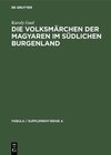 Buchcover Die Volksmärchen der Magyaren im südlichen Burgenland