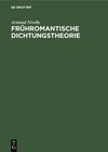 Buchcover Frühromantische Dichtungstheorie