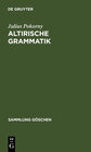 Buchcover Altirische Grammatik