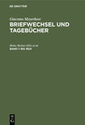 Buchcover Giacomo Meyerbeer: Briefwechsel und Tagebücher / Bis 1824