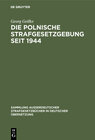 Buchcover Die Polnische Strafgesetzgebung seit 1944