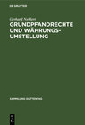 Buchcover Grundpfandrechte und Währungsumstellung