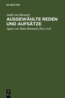 Buchcover Ausgewählte Reden und Aufsätze