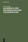 Buchcover Handbuch der neugriechischen Volkssprache