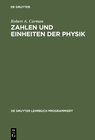 Buchcover Zahlen und Einheiten der Physik