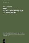 Buchcover Das Stadtrechtsbuch von Sillein