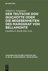 Buchcover Der Teutsche Don Quichotte oder Die Begebenheiten des Marggraf von Bellamonte