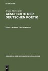 Buchcover Bruno Markwardt: Geschichte der deutschen Poetik / Klassik und Romantik