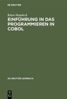 Buchcover Einführung in das Programmieren in COBOL