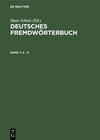 Buchcover Deutsches Fremdwörterbuch / A - K