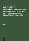 Buchcover Strassenverkehrsordnung und verkehrsrechtliche Bestimmungen des Strafgesetzbuches