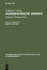 Buchcover Wolfgang C. Printz: Ausgewählte Werke / Realien