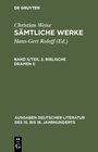 Buchcover Christian Weise: Sämtliche Werke / Biblische Dramen II