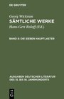 Buchcover Georg Wickram: Sämtliche Werke / Die sieben Hauptlaster