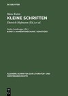 Buchcover Hans Kuhn: Kleine Schriften / Namenforschung. Sonstiges